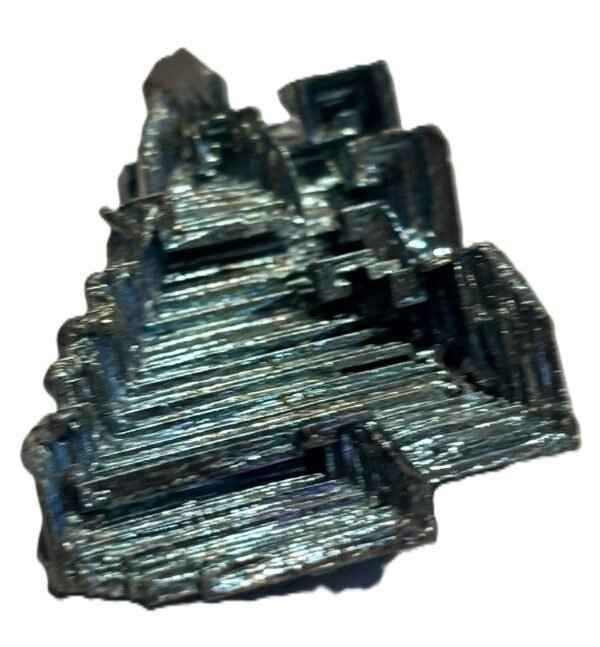 Blue bizmuth 3 2 sians emporium Blue bismuth hopper crystal specimen